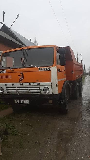 КАМАЗ самосвал, оранжевый, 6х4 - Кузов-самосвал с гидроподъёмом —