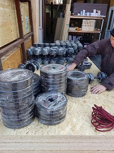 Спортивные сумки: Гантели производства Узбекистан 1кг 170сом разборные, веса от 3кг — 5