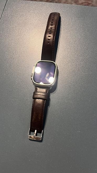 apple watch ultra 1: Смарт-часы в стиле Apple Watch Ultra с кожаным ремешком — 2