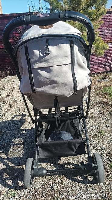 Коляски: Коляска, цвет - Серебристый, Б/у — 2