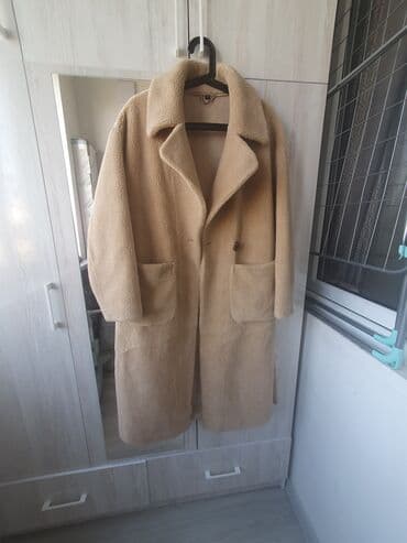 теплый и удобный: Пальто, Классика, Осень-весна, Тедди, Длинная модель, С поясом — 1