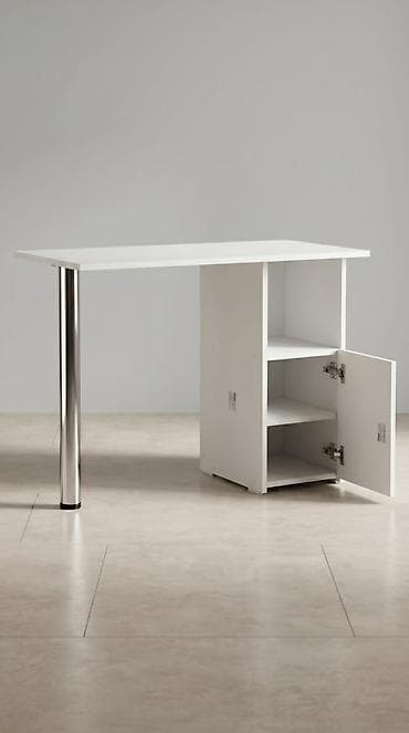 white board: Маникюрный стол - Цвет: белый - Прямая столешница из ЛДСП, гладкая — 2