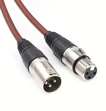 xlr: .кабель XLR 5метров (XLR3M–XLR3F), балансный - Разъёмы: 3‑контактный — 1