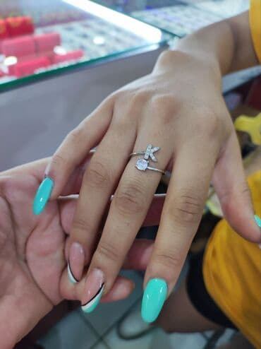 эксклюзивные свадебные пригласительные: Серебряные кольцы с буквами Серебро 925 пробы Размеры без размерный — 3