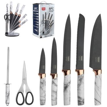 кухонный ножи: Набор кухонных ножей из высокоуглеродистой стали - это набор из восьми — 1