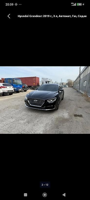 haval h9: Hyundai Grandeur: 2019 г., 3 л, Автомат, Газ, Седан — 2
