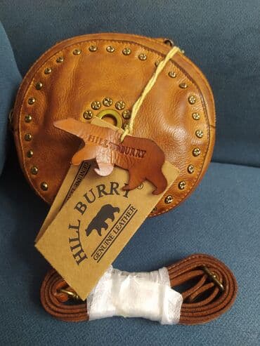 сумка ручной работы из натуральной кожи: Продаю классную мимишку, прекрасная сумочка кросбоди круглая диаметром — 5