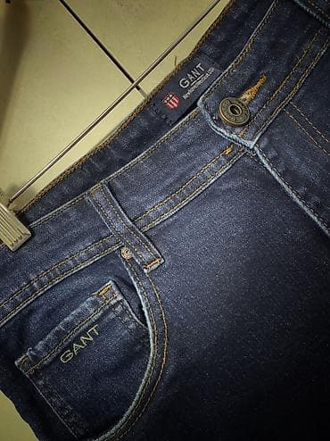 полуклассические брюки: Мужские джинсы, Gant, Новый, цвет - Синий, Самовывоз — 2