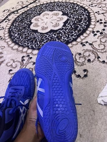 борцовки tiger: Кроссовки (борцовки) ASICS, синие Размер обуви 39 - Тип: спортивная — 1