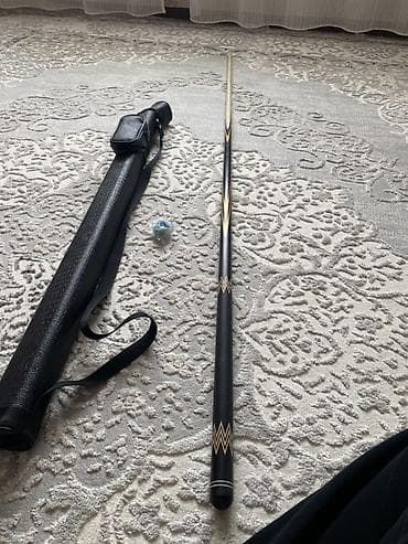 Спорт жана эс алуу: 🆘🆘Срочно Скидка Бильярдный кий ручной работы «Мастер» + чехол — 3