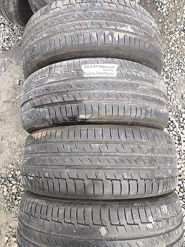 Шины и диски: Шины 225 / 55 / R 19, Лето, Б/у, Комплект, Легковые, Continental — 1
