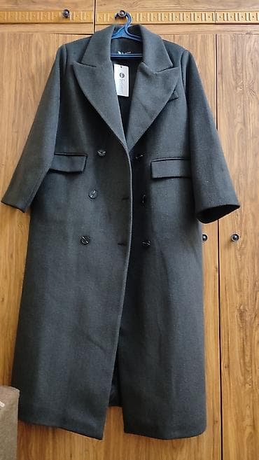 шуба алам: Пальто, Классика, Осень-весна, Драп, Длинная модель, 4XL — 2