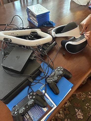 vr купить: Комплект для PlayStation 4 с VR Состав: - Консоль PS4 Slim. - Шлем — 6