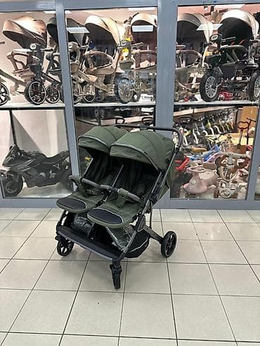 я ищу коляску: Детская коляска для двойни (side-by-side), цвет хаки. Основные — 2