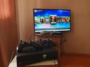 Nintendo Switch: Xbox 360 (версия Slim) с установленным набором игр и двумя — 3