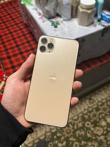 redmi a2: IPhone 11 Pro Max, Б/у, 256 ГБ, Золотой, Защитное стекло, Чехол, 81 % — 1