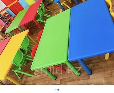 dinner table: Детские модульные столы и стулья для детского сада/центра развития - — 1