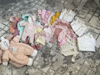 Игрушки: Вещи пакетом на девочку с рождения от 56 размера до 1,5 года, в — 1