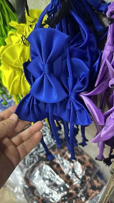 для школы: Атласные галстуки и бабочки-банты на резинке - Аксессуары для — 1