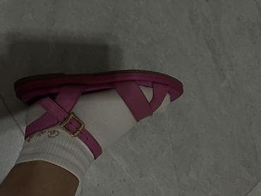 Босоножки, 37, Bershka, Б/у, цвет - Розовый