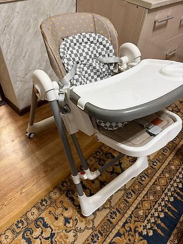 ош стулья: Стульчик для кормления, Новый, Другой бренд, Пластик, Трансформер, цвет - Серый — 2