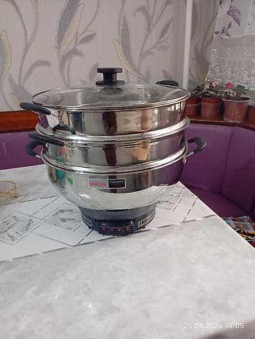 rice cooker: Электрическая многофункциональная пароварка с двумя чашками — 5