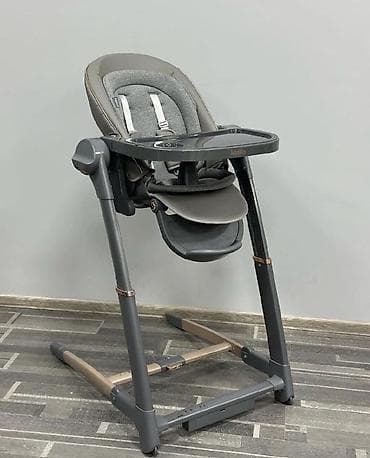 детское пианино синтезатор: Стульчик для кормления, Другой бренд, Трансформер, цвет - Серый — 1