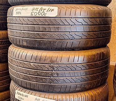 mishelin: Шины 215 / 55 / R 17, Лето, Б/у, Пара, Легковые, Michelin — 1