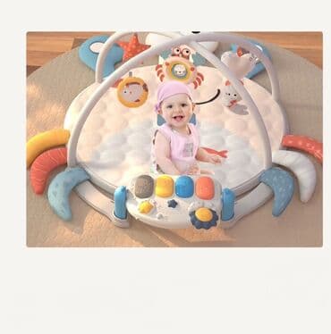 музыкальная игрушка на кроватку: 🎀В НАЛИЧИИ Круглый Музыкальный Развивающий коврик Краб!🦀 😍 Новый — 7