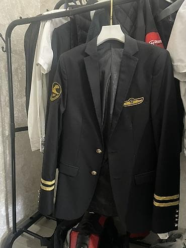 second hand: Форма КАИ классический черный китель с нашивками и золочеными — 1