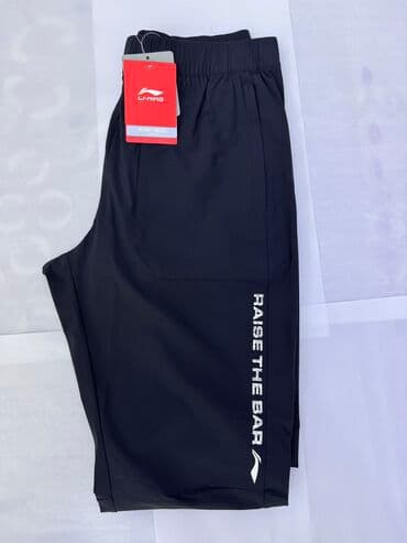 штаны lining: Эркектердин шымы, M, Li-Ning, Жаңы, түсү - Кара, Өзү алып кетүү — 1