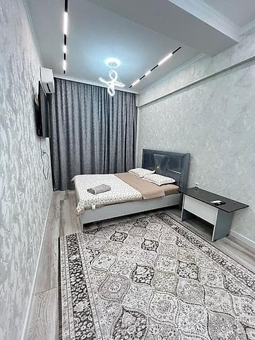 2 комнаты, Люкс, элитка, Уметалиева/Фрунзе, Душевая кабина, Постельное белье, Кондиционер