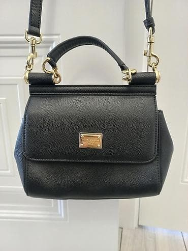 stone island: Классическая сумка, Dolce & Gabbana, Италия, Материал: Натуральная кожа, Съёмный ремень, Женские, Б/у — 1