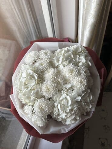 жене журкан: Белоснежный и красивый, свежий букет в шляпной упаковке😌😍 Состав — 1