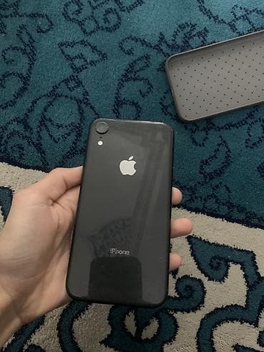 IPhone Xr, Б/у, 64 ГБ, Черный, Чехол, 84 %