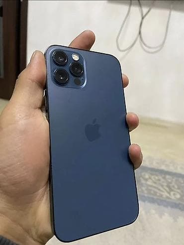 IPhone 12 Pro, Б/у, 256 ГБ, Pacific Blue, Защитное стекло, Чехол, 79 %