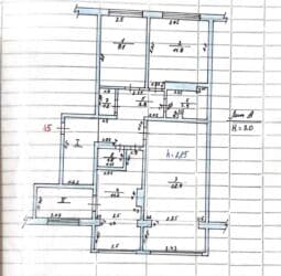 квартира восток 5 на долгий срок: 3 комнаты, 80 м², 105 серия, 5 этаж, Евроремонт — 15
