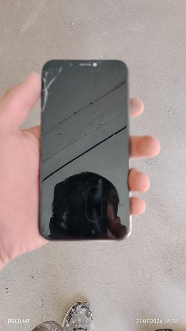 IPhone X, Колдонулган, 64 ГБ, Space Gray, Заряддоочу түзүлүш, Каптама, 100 % — 2