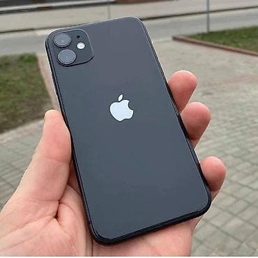 IPhone 11, Б/у, 128 ГБ, Black Titanium, Зарядное устройство, Чехол, 76 %
