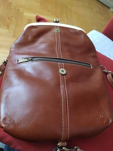 Атайын кийим: Новая кожаная сумка фирменная с Америки,на поцелуйчиках можно носить — 4