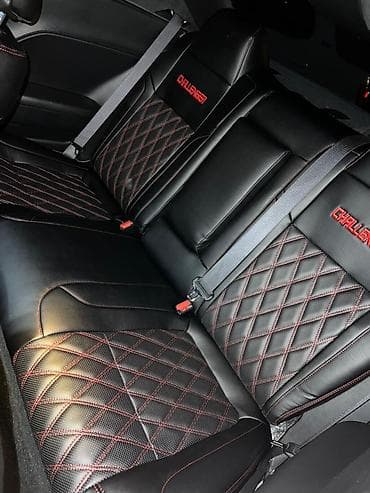 dodge: Чехлы Кожаные, С подушкой, цвет - Черный, Dodge, Новый, Самовывоз — 2