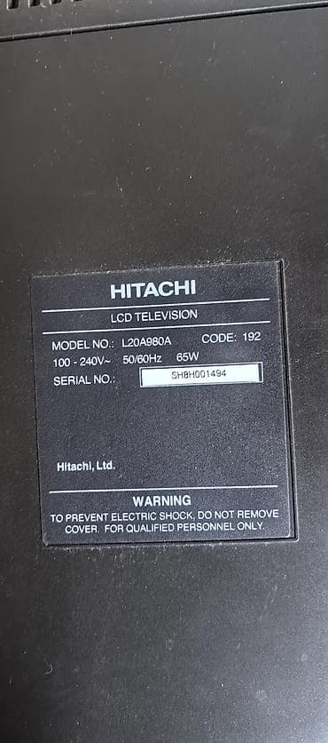 type c hdmi: Телевизор Hitachi L20A980A, LCD Основные характеристики: - Диагональ — 3