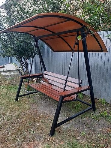 inversion stol: Садовые качели Металл, Со спинкой, С крышей — 2