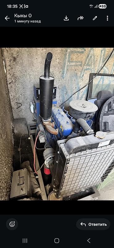 Дизельная электростанция на раме - Двигатель: рядный 4‑цилиндровый