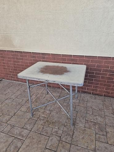 Раскройные столы: Стол алюминиевый, разборный, легкий (советский)размер 90на70 — 3