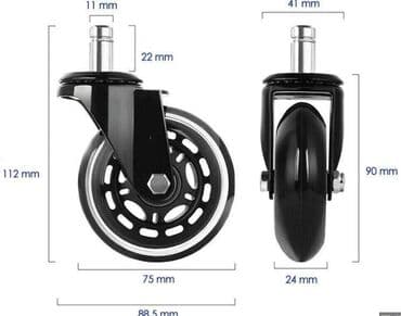 Колеса для кресел ! не царапает пол и катается по толстому ковру
