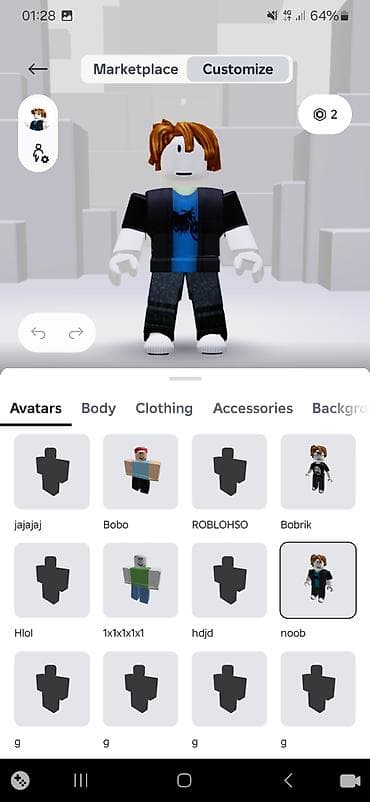 кожыный куртка: Набор аватаров и одежды для Roblox (скриншоты из меню — 2