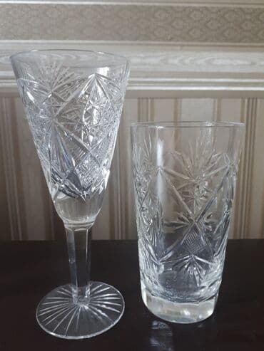 хрусталь ваза: Хрусталь: фужеры, рюмки, стаканы стопочки. 1.Фужеры "лилия" 6шт — 2