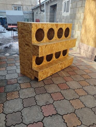 Животные: Гнездо для кур с яйцосборником размер 1.20*0.45*1м — 5