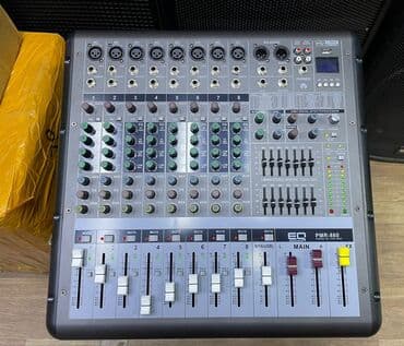Микшерный пульт EQ Acoustics PMR-860 8 монокананый активный at lalafo.kg Микшерный пульт EQ Acoustics PMR-860 8 монокананый активный